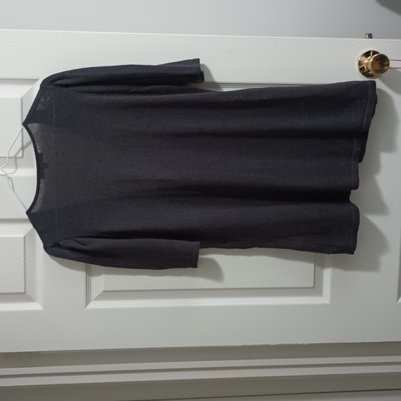 CLASSIQUES ENRIER SLOUCHY soft linen blend women's sweater/jacket  Sz Large - Picture 6 of 11